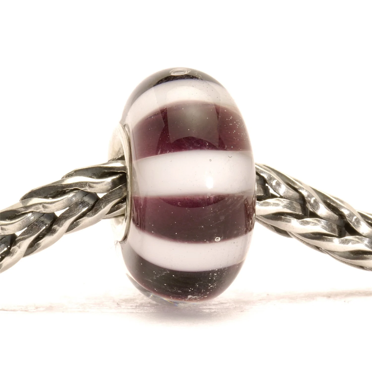 Black and White Stripes Bead - Image 2