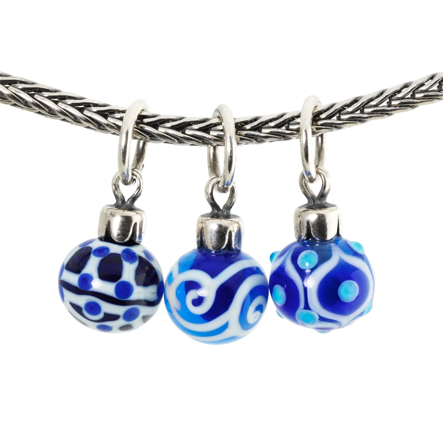 Blue Christmas Ornaments Single