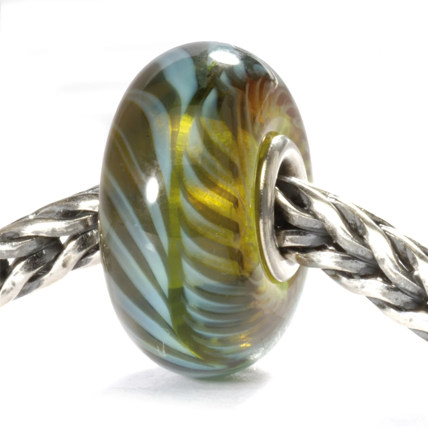 Blue-green Feather Bead - Image 2