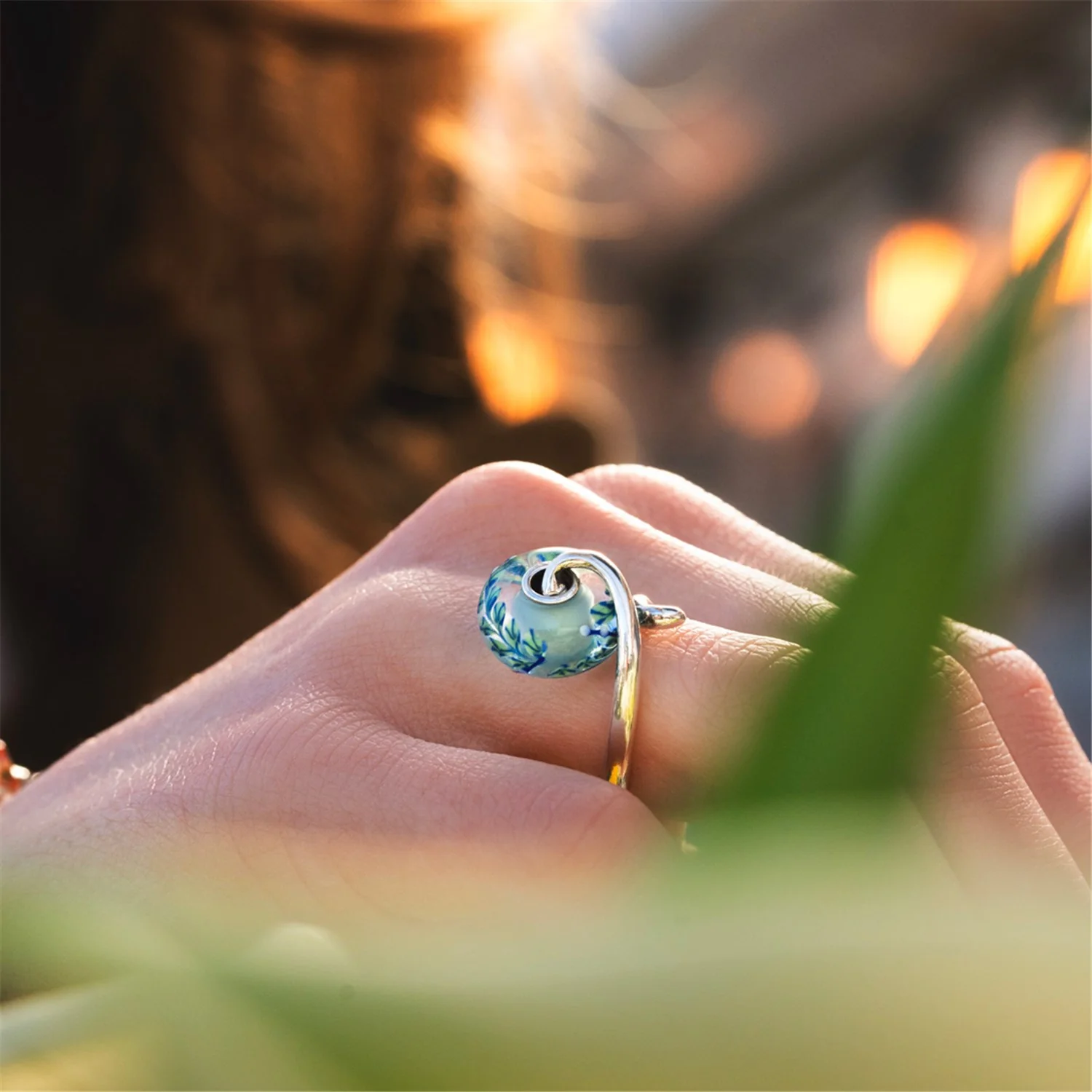 Blue Willow Bead - Image 5