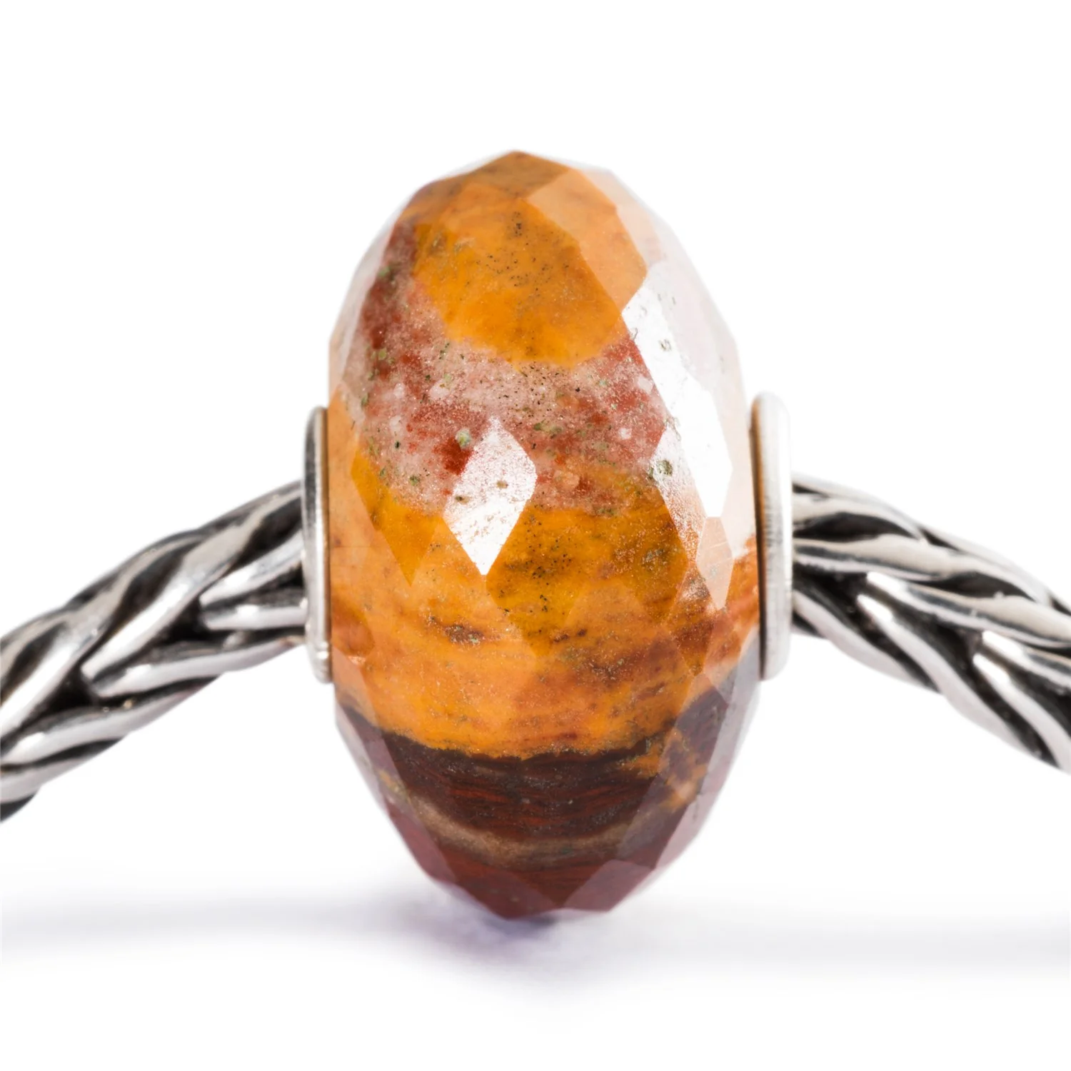 Brown and Yellow Chalcedony Bead - Image 3