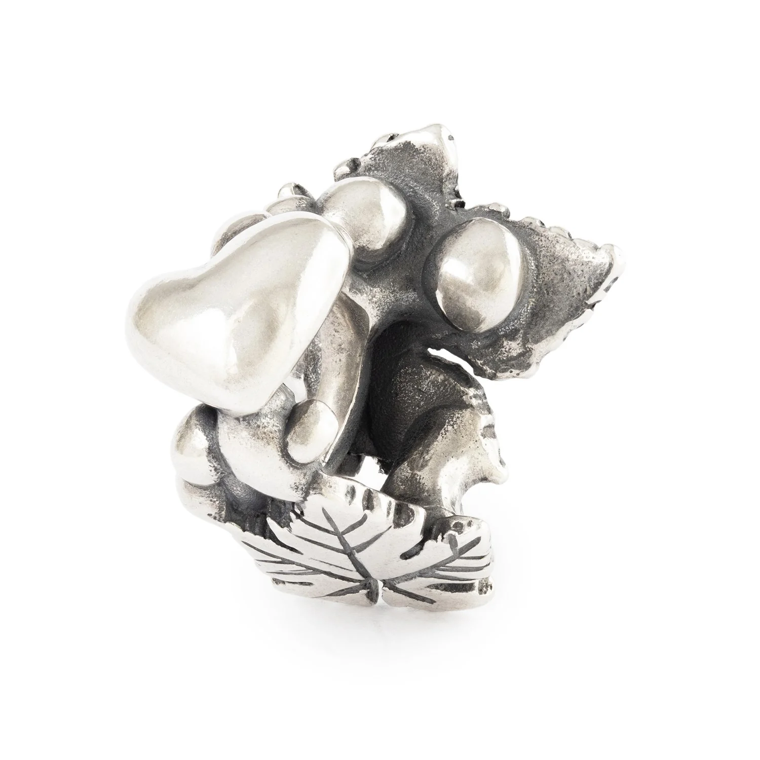 Chestnut Heart Silver Bead - Image 4