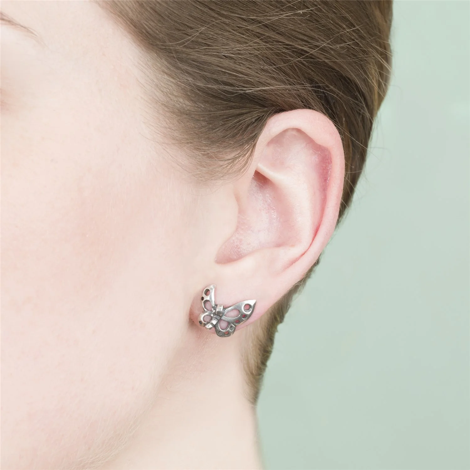 Dancing Butterfly Earring Studs - Image 3