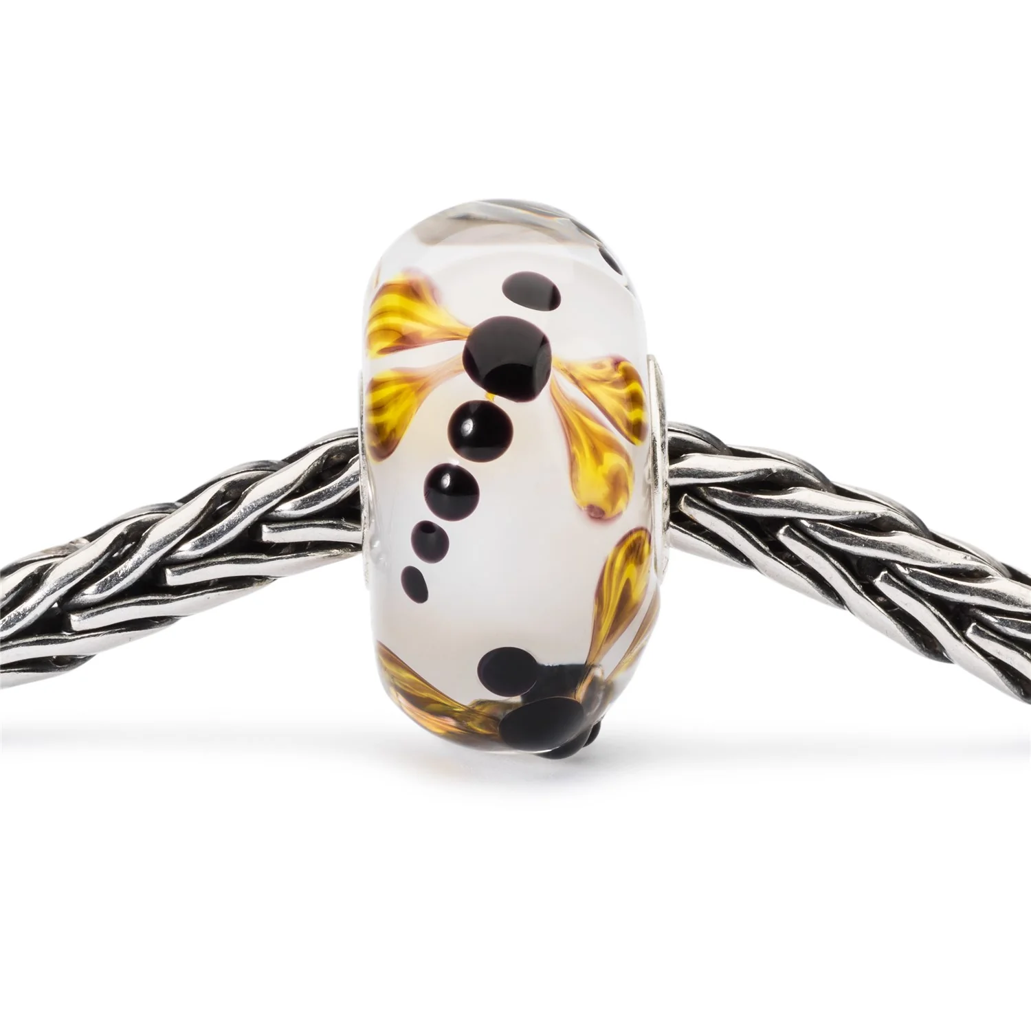 Dragonfly on Silk Bead - Image 3