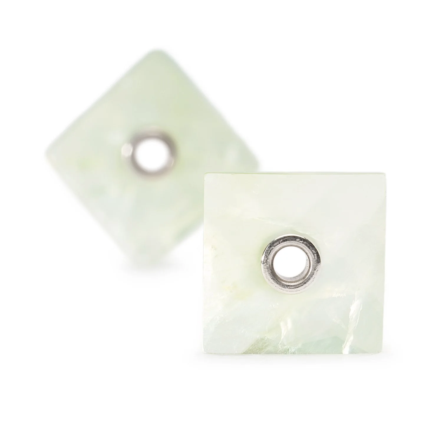 Green Prehnite pendants with Earring Hooks - Image 3