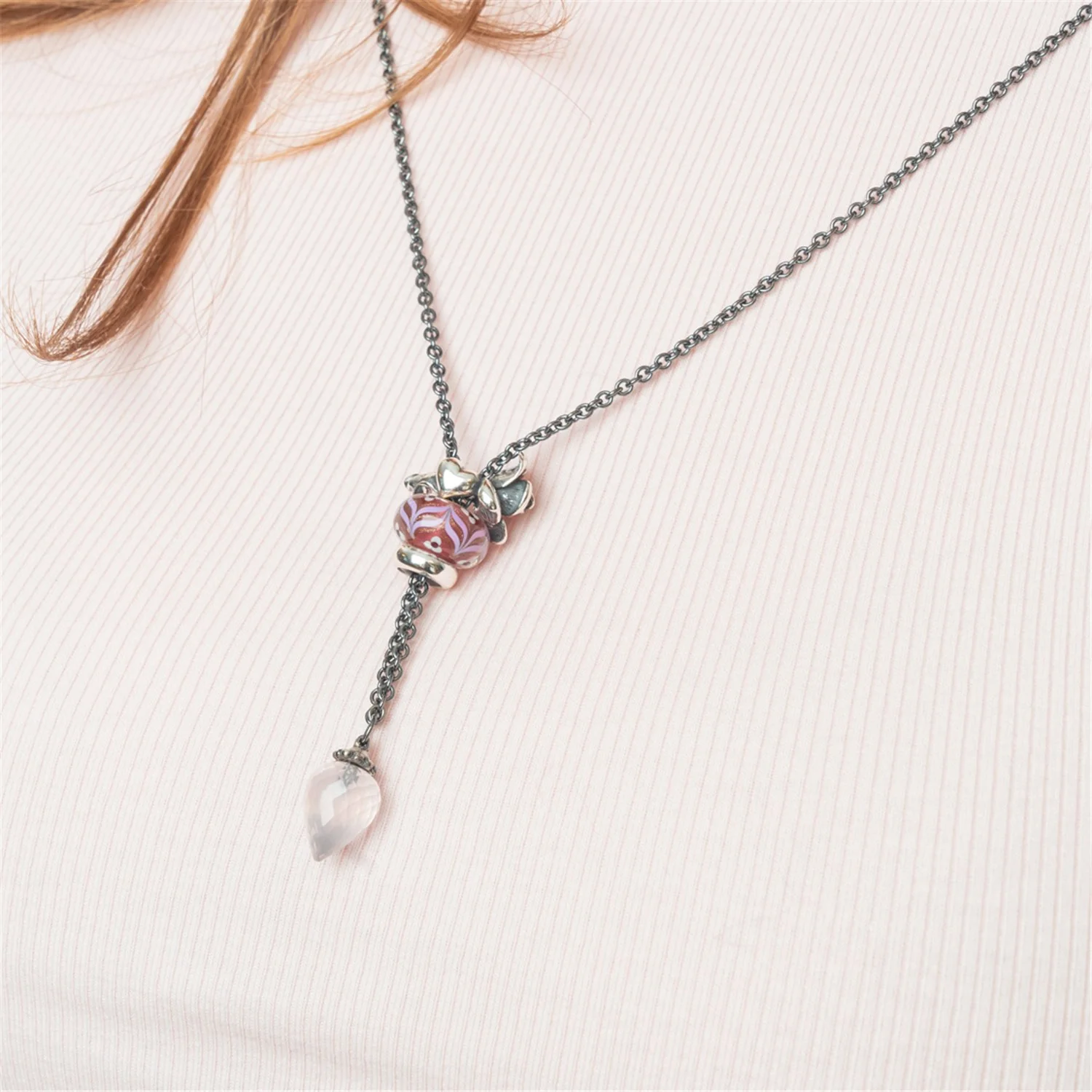 Fantasy Necklace with Rose Quartz - Image 2