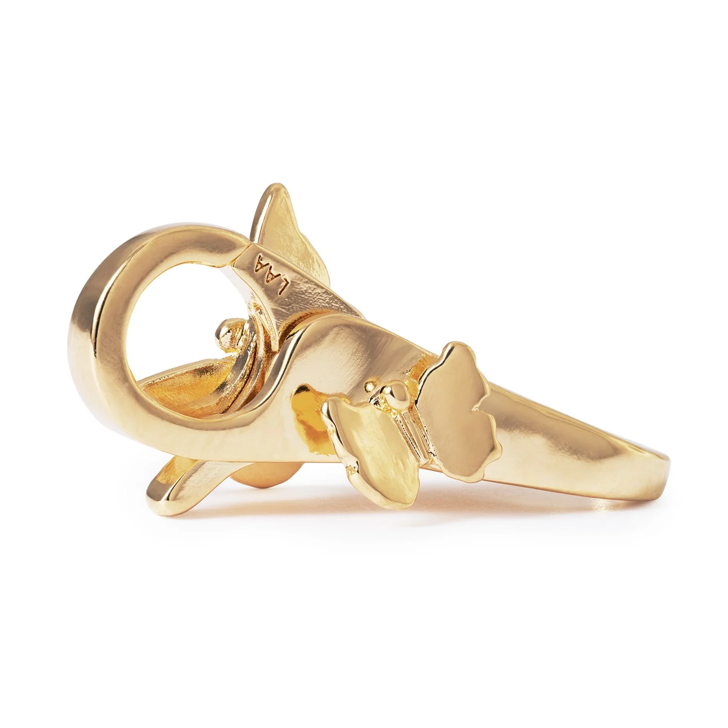 Flutter Gate Clasp, Gold Plated - Image 2