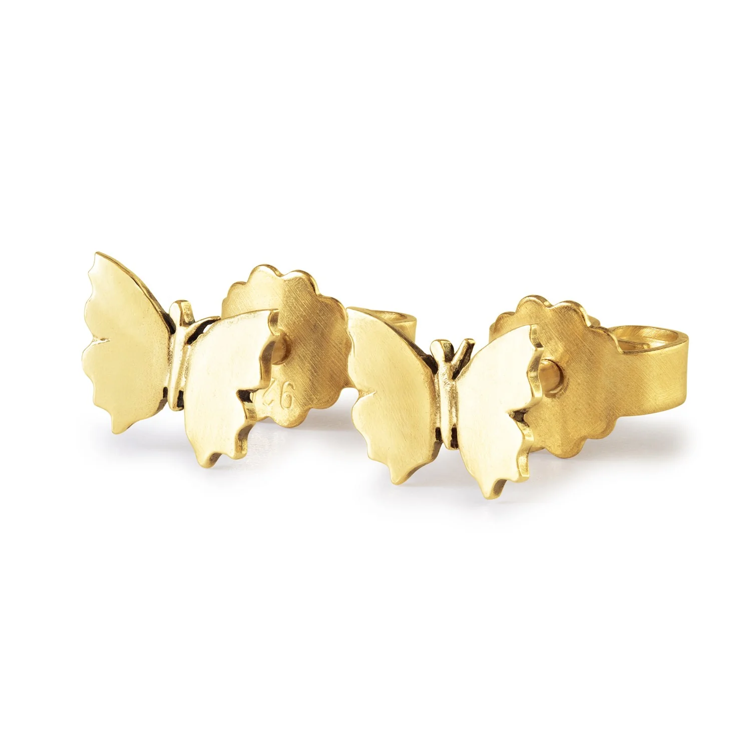 Flutter Tiny Studs, Gold Plated