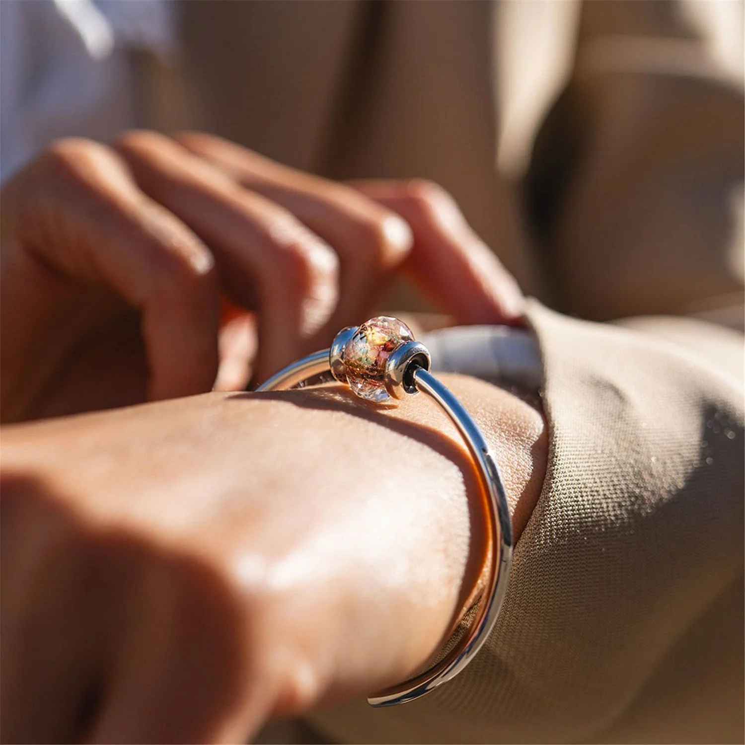 Labradorite Dreamspark Bangle - Image 6