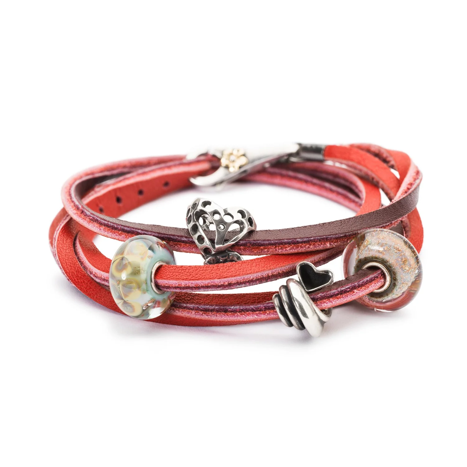Leather Bracelet Red/Bordeaux - Image 11
