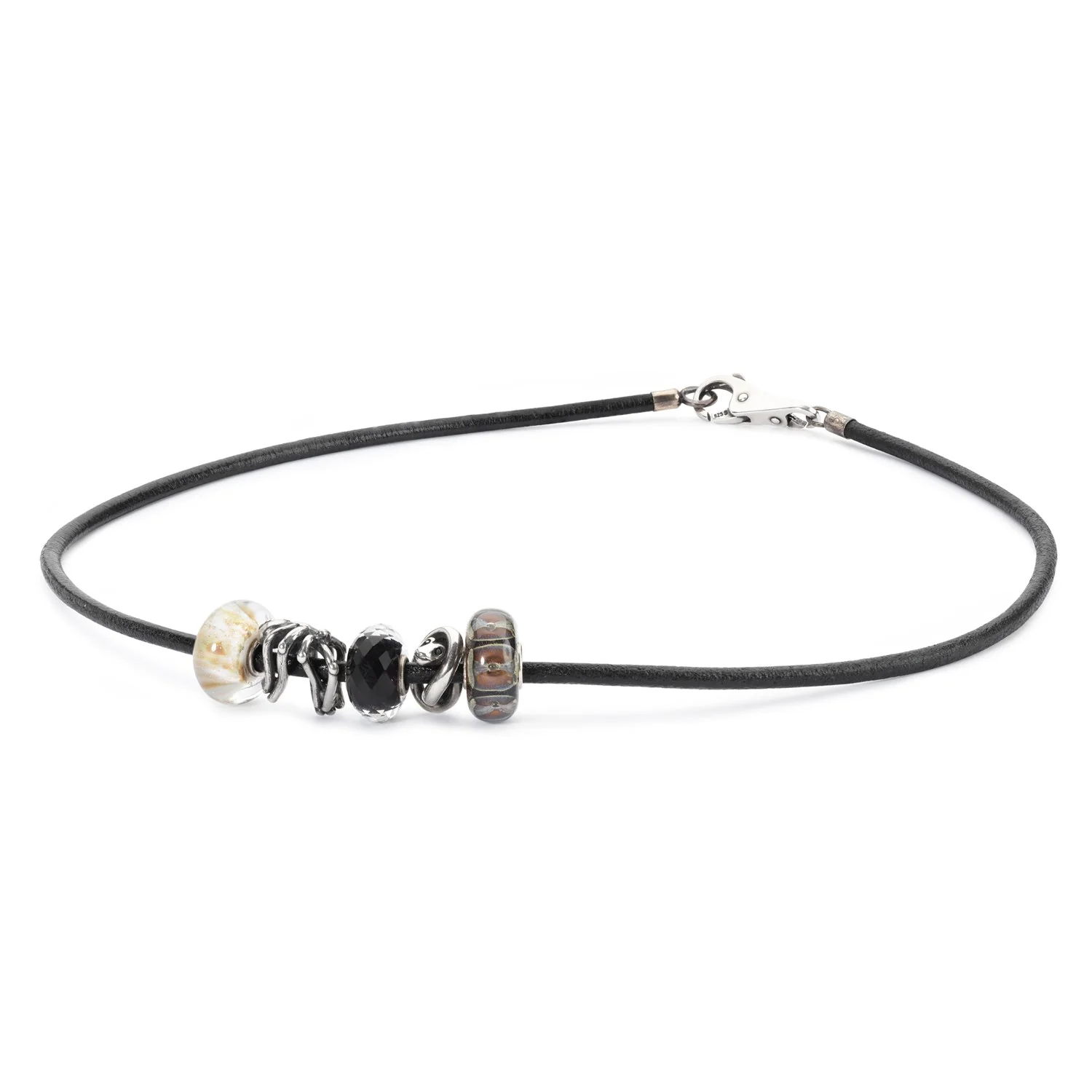 Leather Necklace Black - Image 4