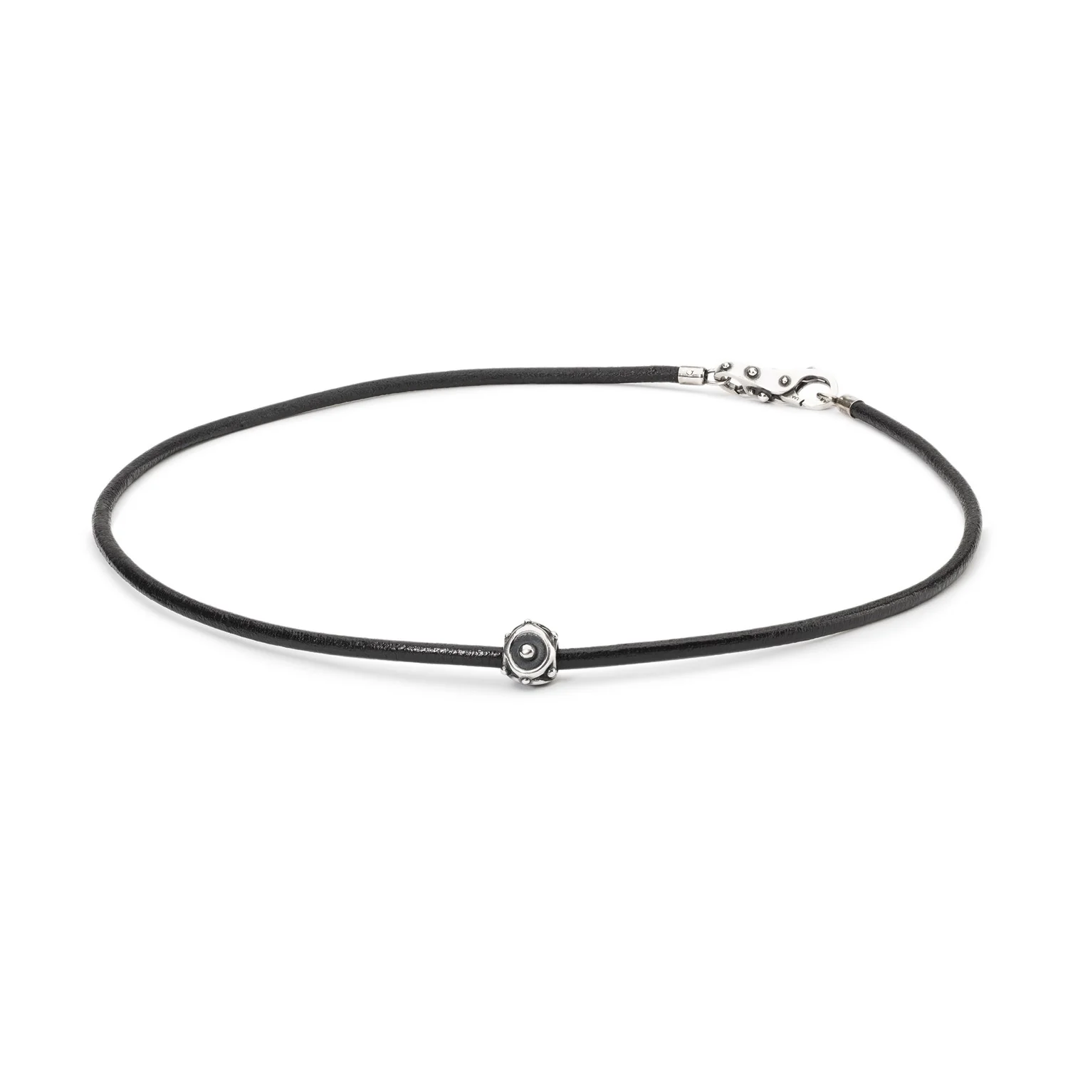 Leather Necklace Black - Image 5