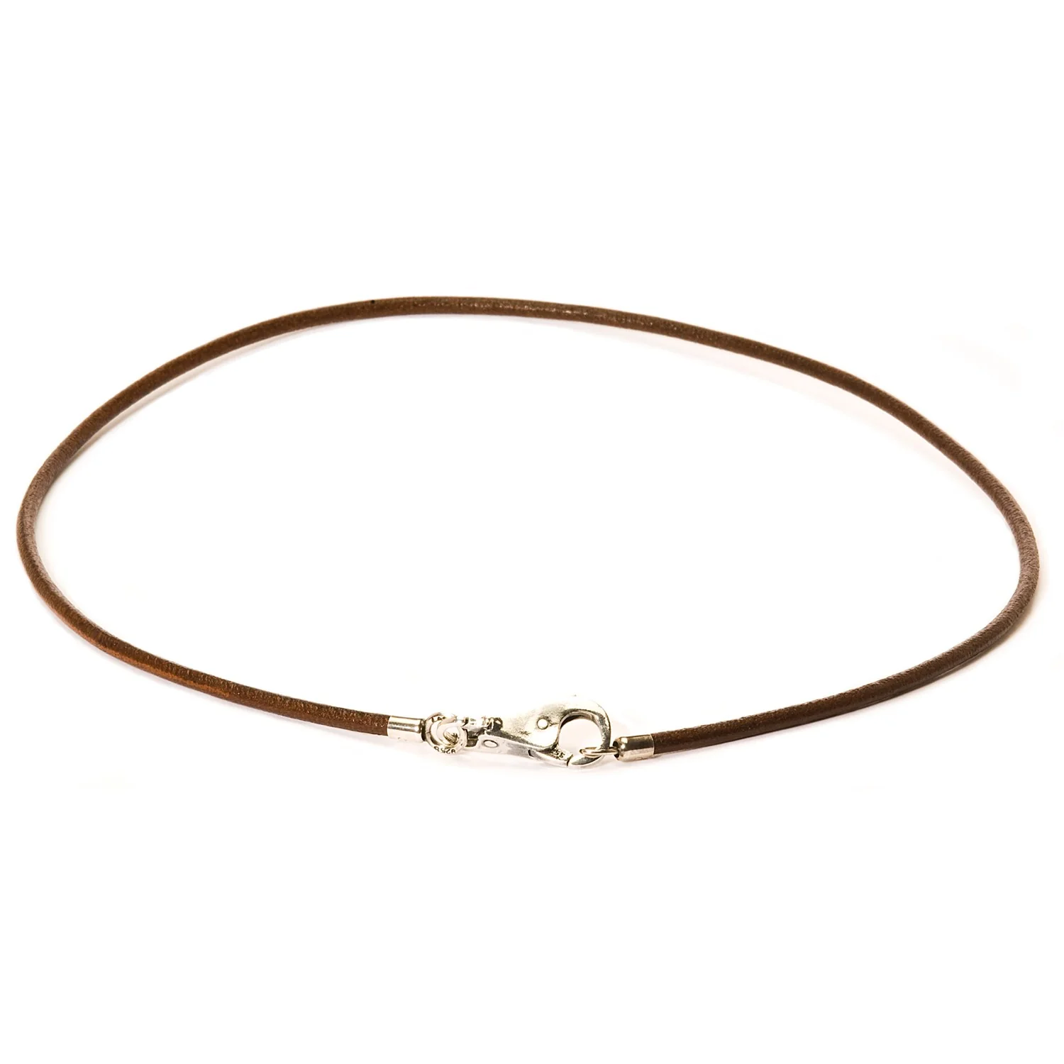 Leather Necklace Brown - Image 3