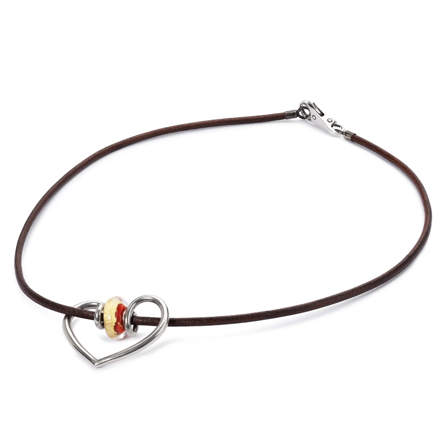 Leather Necklace Brown - Image 4
