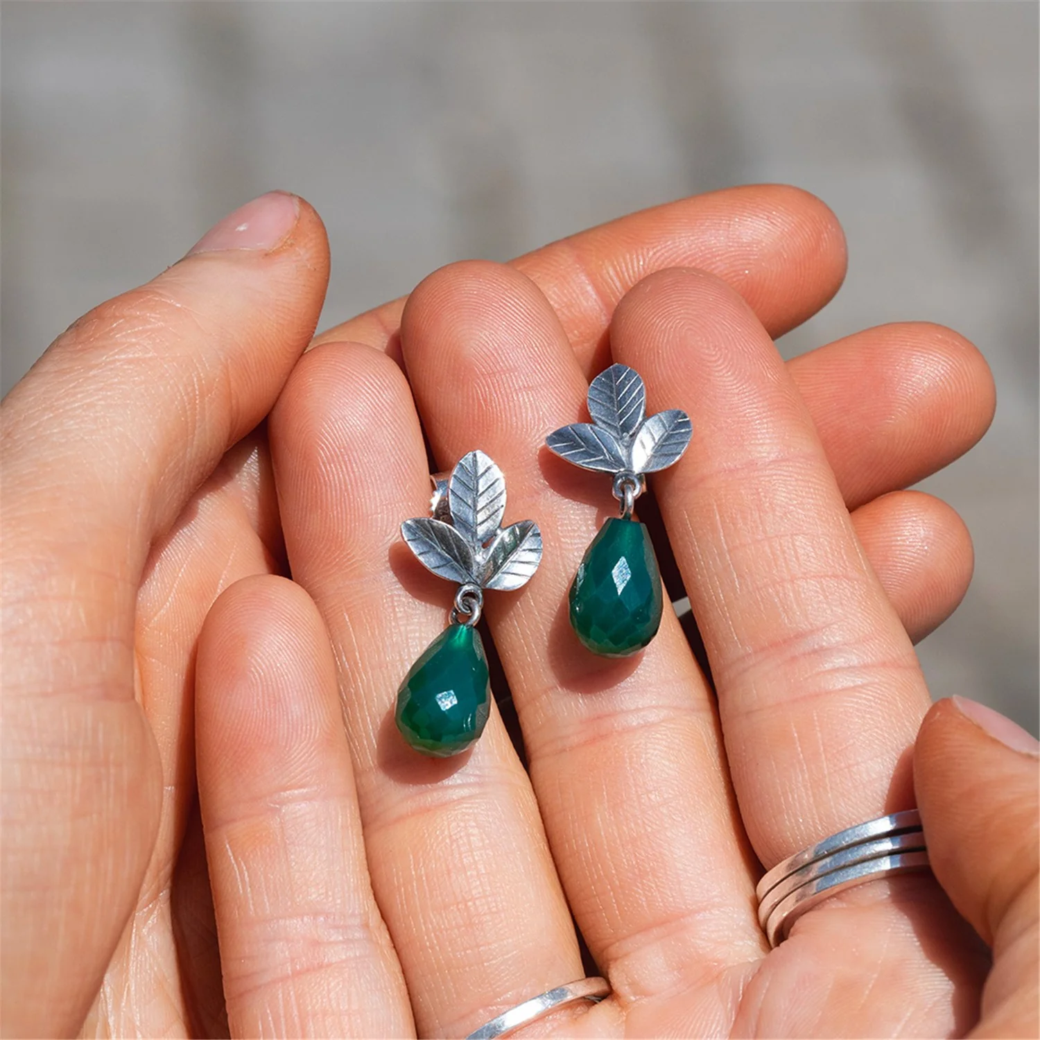 Leaves of Tranquility Studs - Image 3