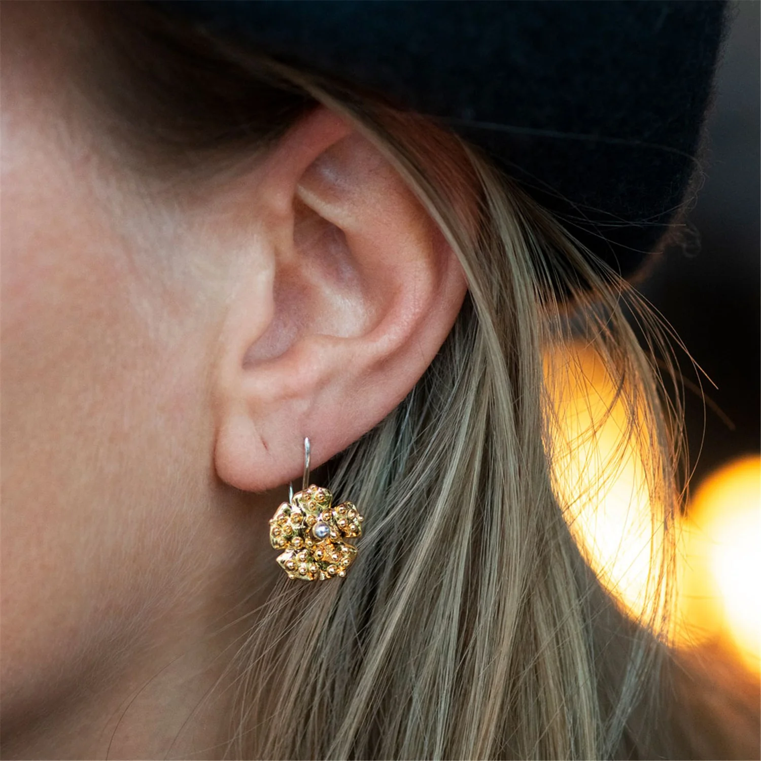 Morning Dew Earring Pendants - gold plated - Image 4