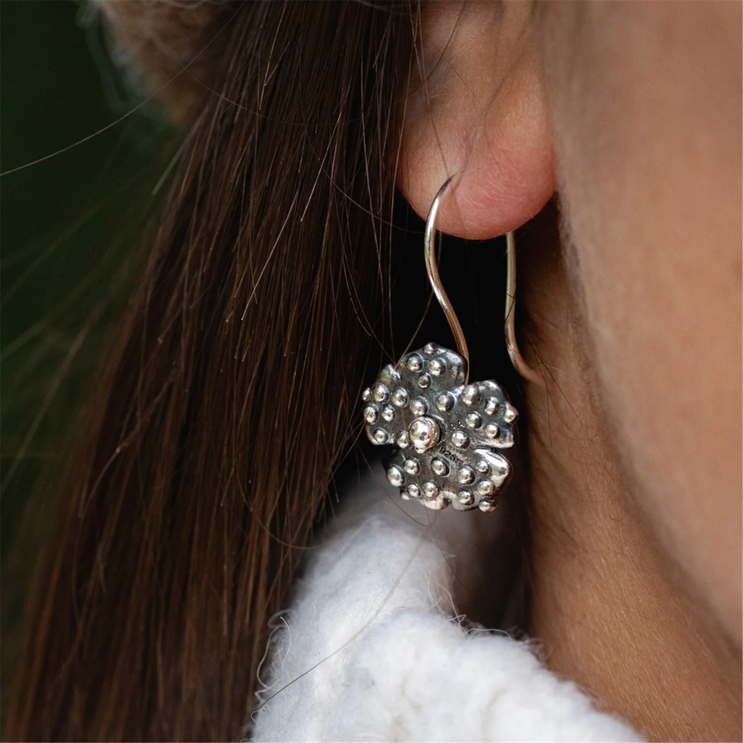 Morning Dew Earrings with Silver Earring Hooks - Image 2