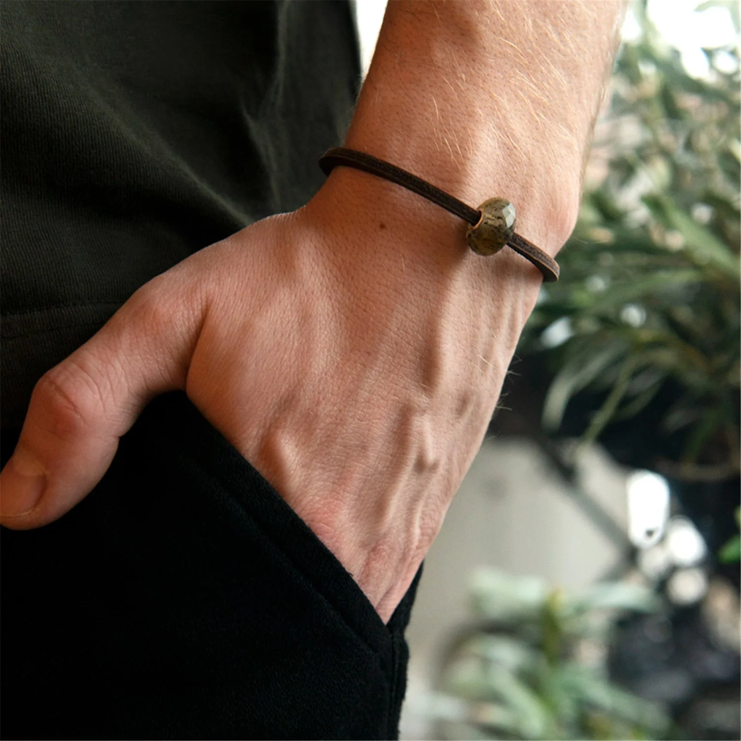 Natural Grey Quartz Bead - Image 7