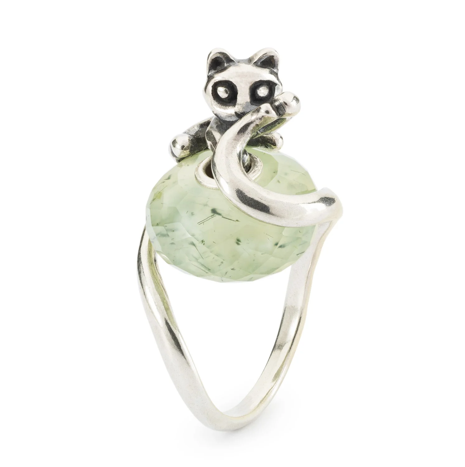 Prehnite with Tourmalinated Quartz Bead - Image 5
