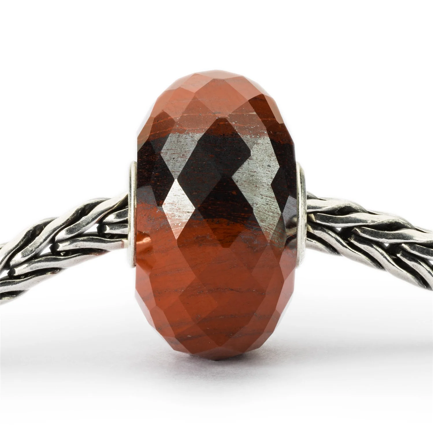 Red Chalcedony with Hematite Bead - Image 3