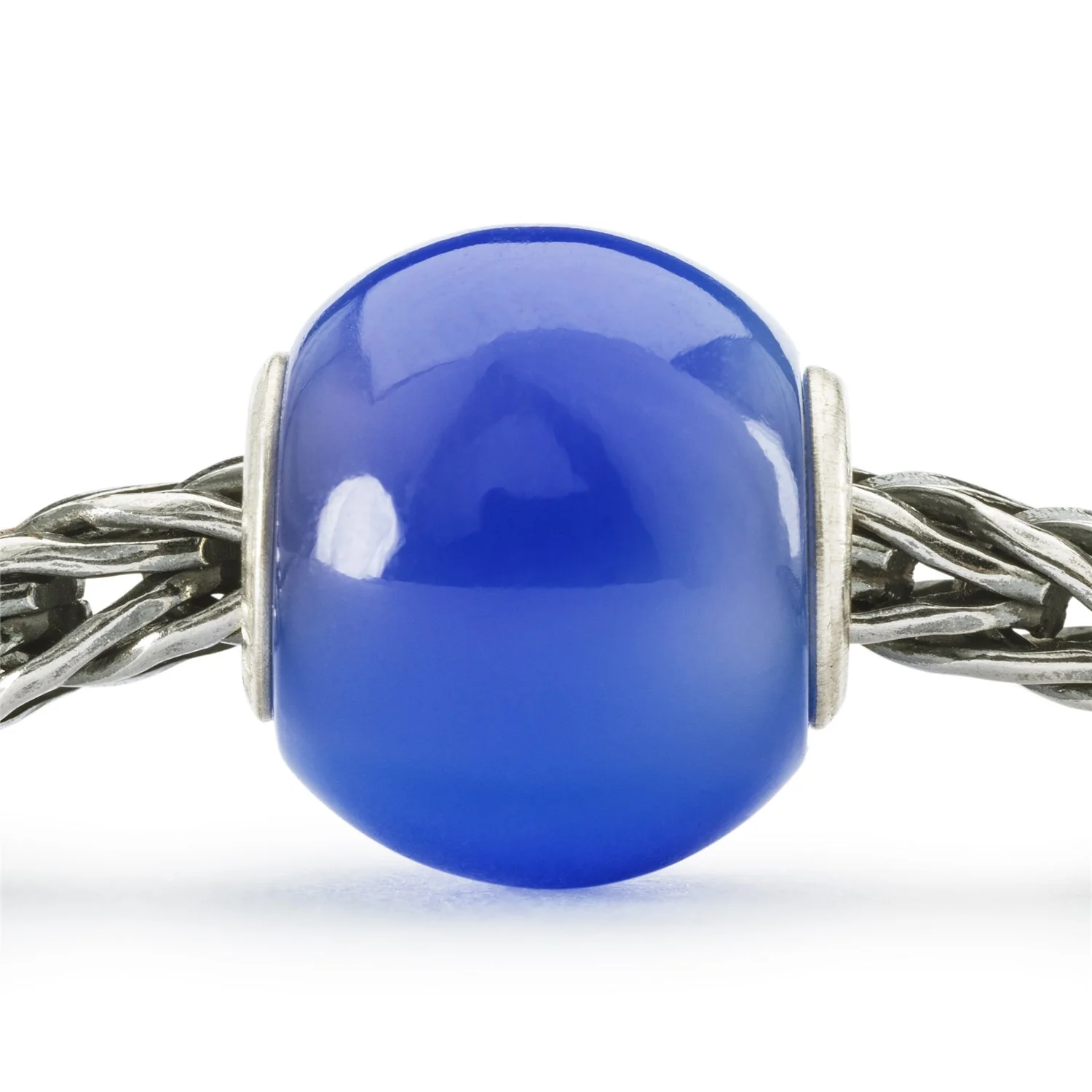 Round Blue Agate Bead - Image 5