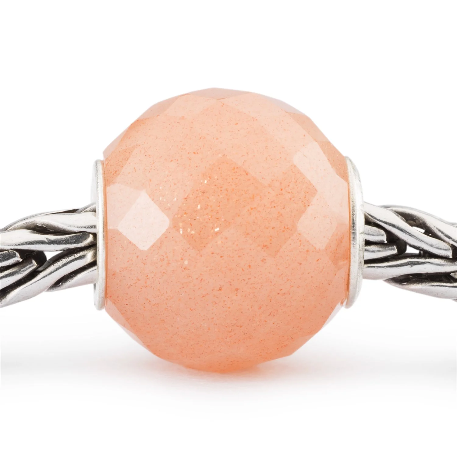 Round Feldspar Moonstone Facet Bead - Image 4