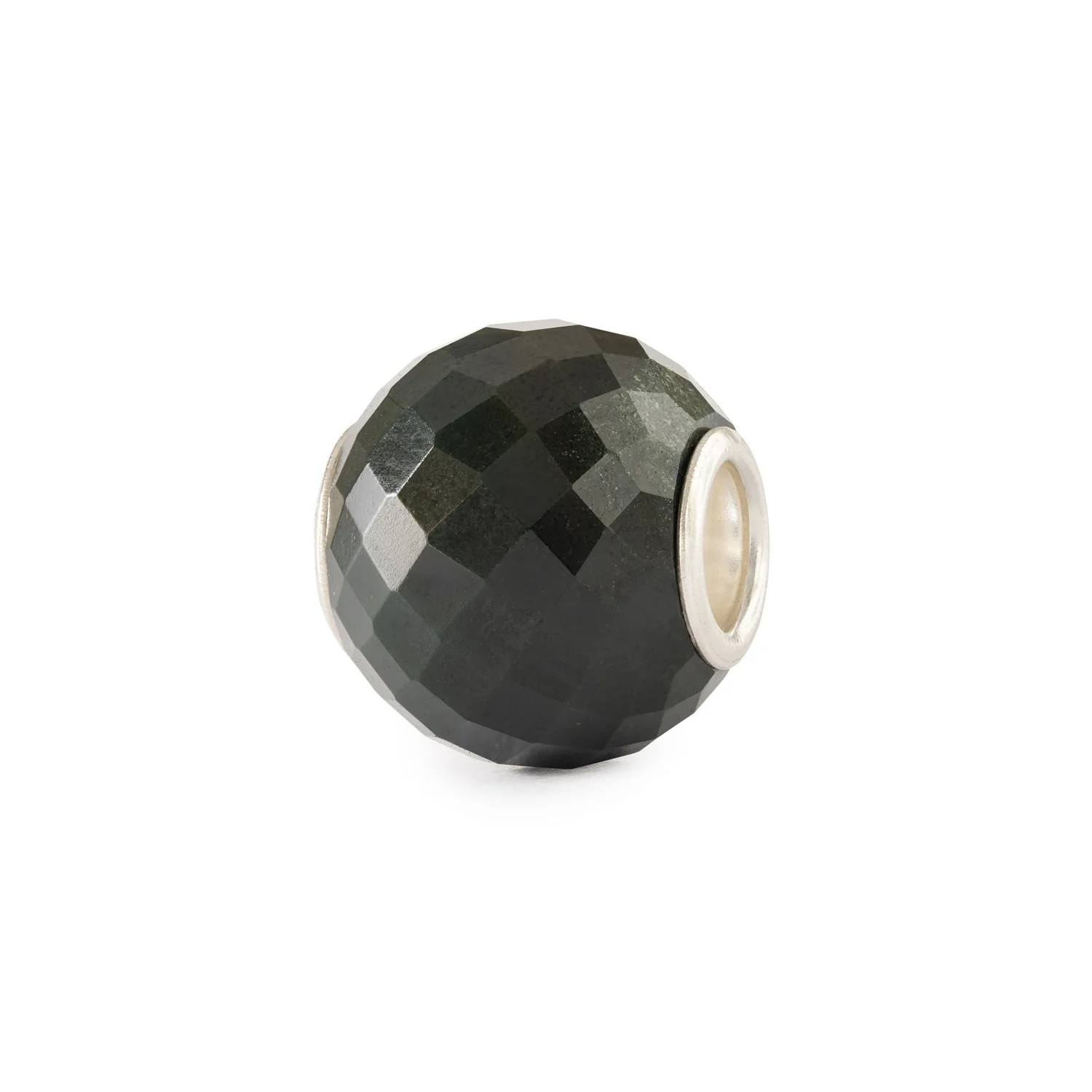 Round Green Chalcedony Facet Bead - Image 5