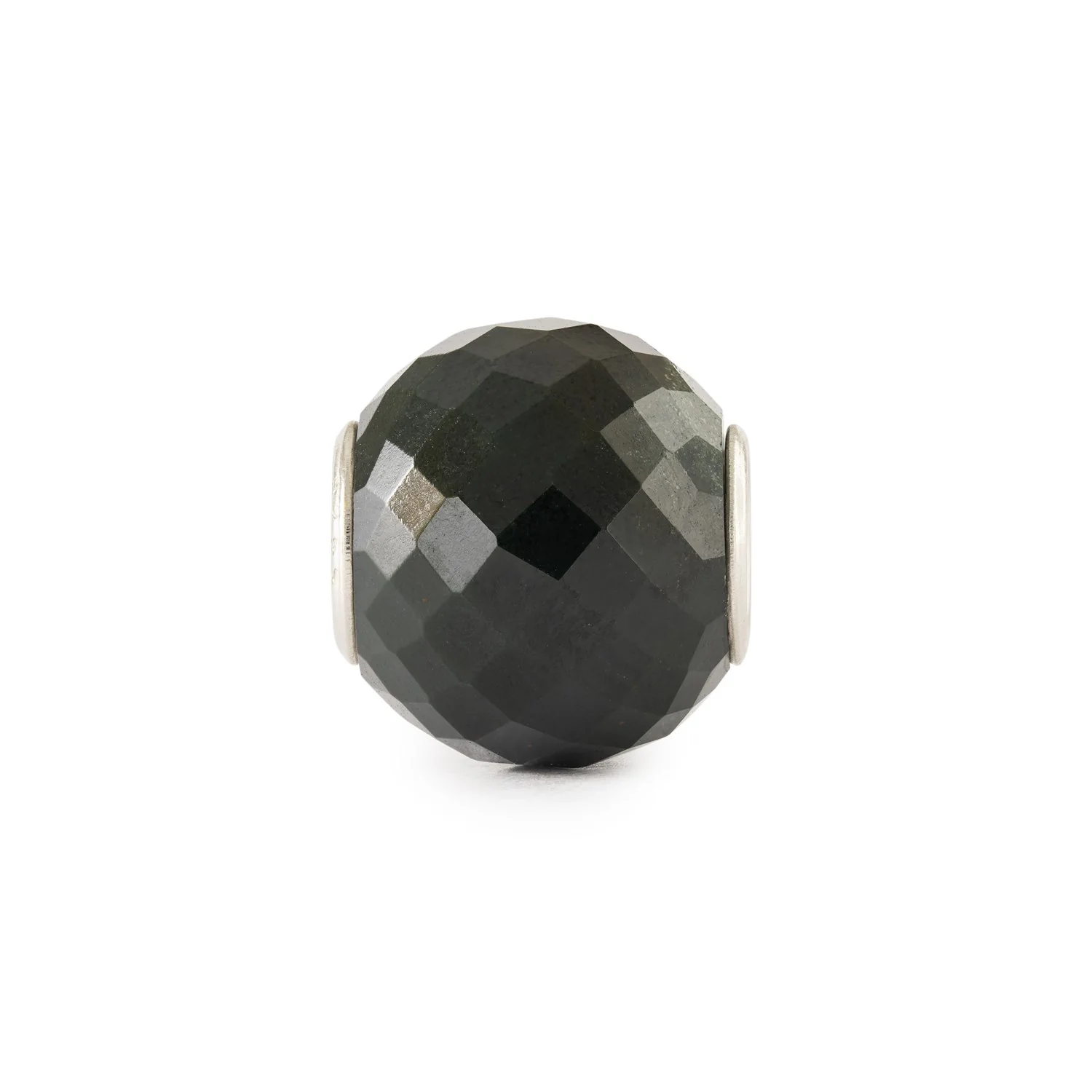 Round Green Chalcedony Facet Bead - Image 6