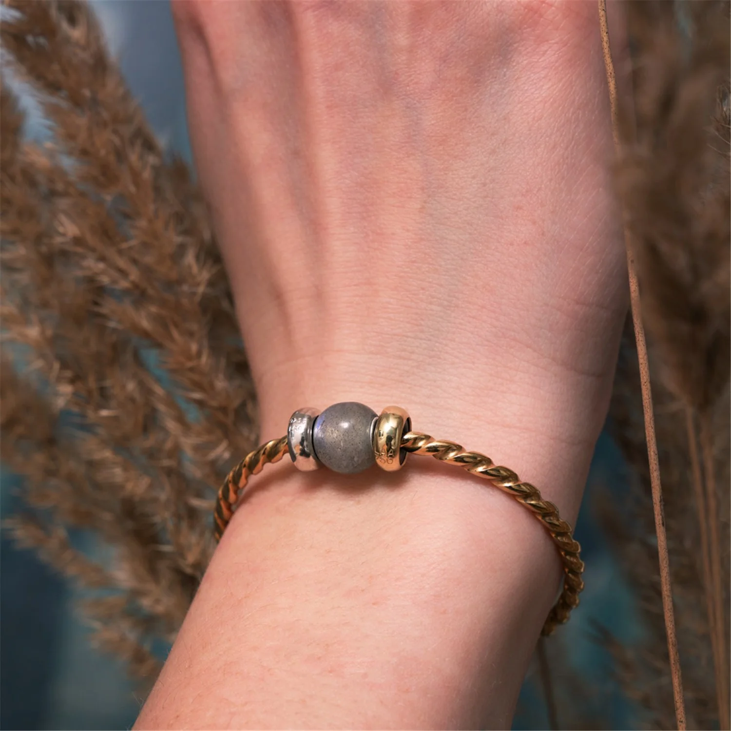 Round Labradorite Bead - Image 5