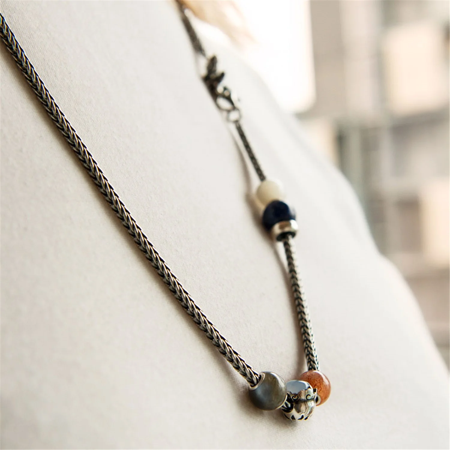 Round Labradorite Bead - Image 9