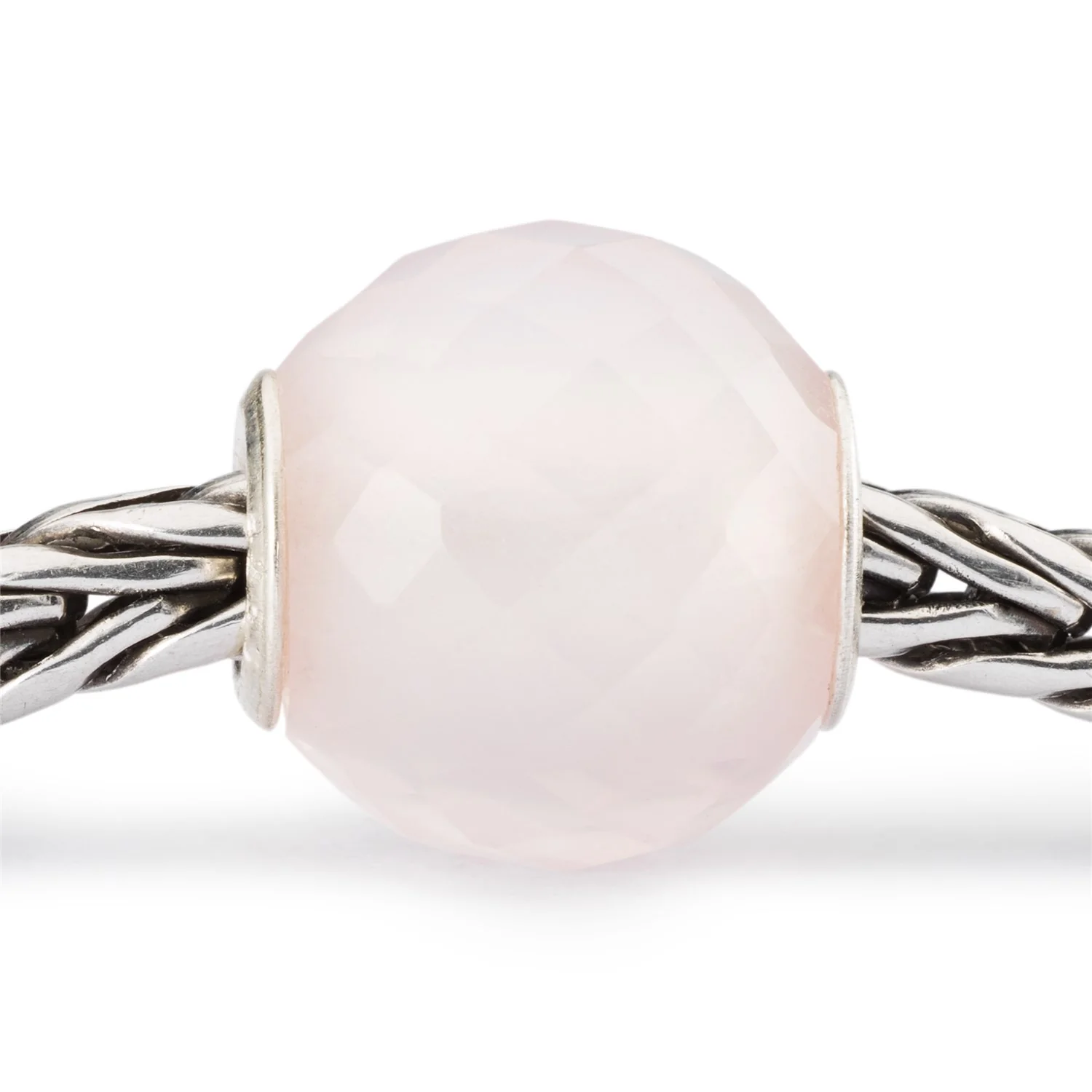 Round Rose Quartz Facet Bead - Image 5