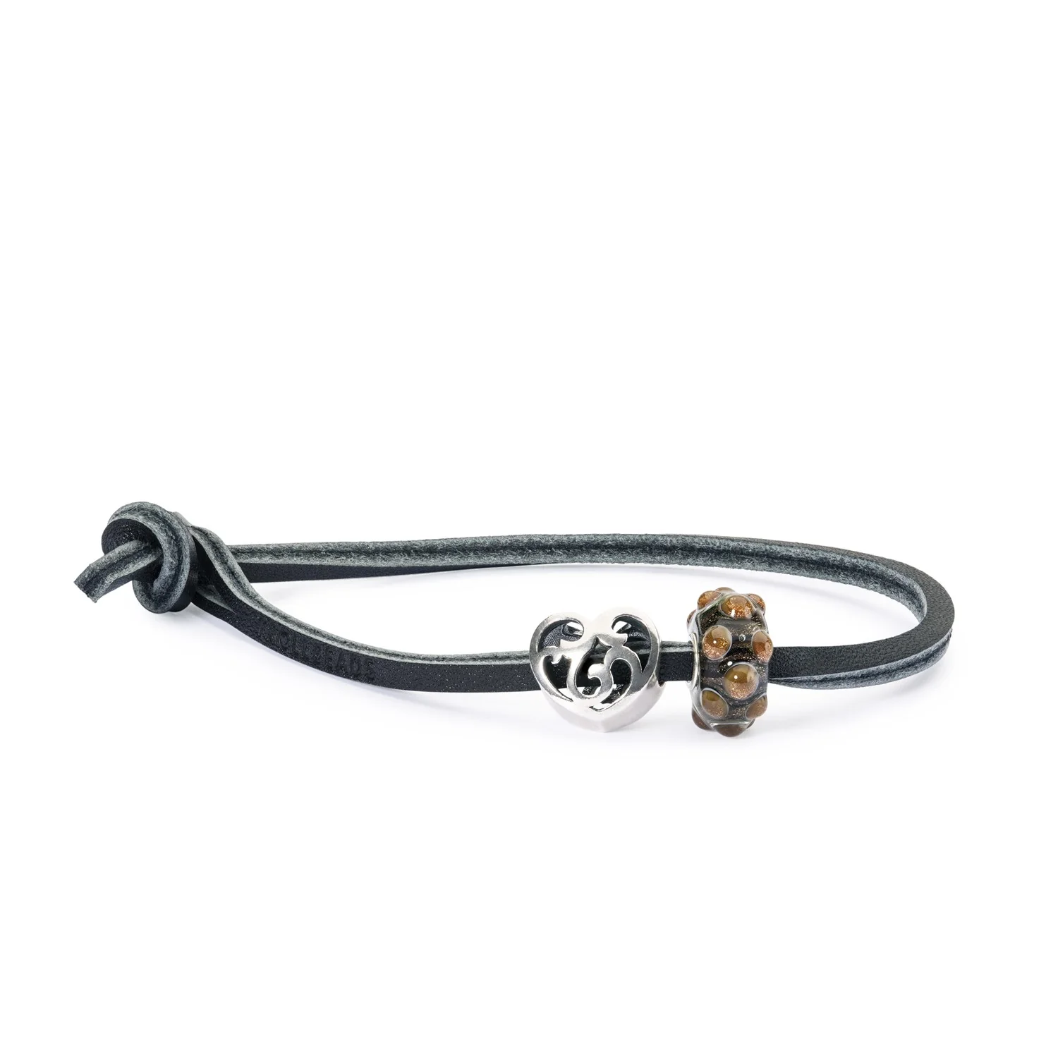 Single Leather Bracelet, Black - Image 5