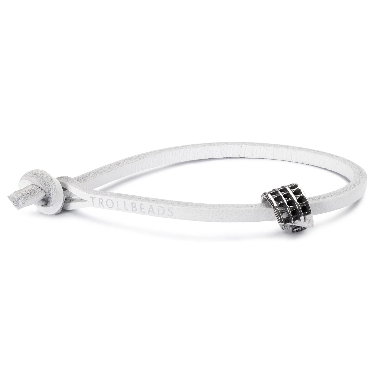 Single Leather Bracelet, White - Image 7