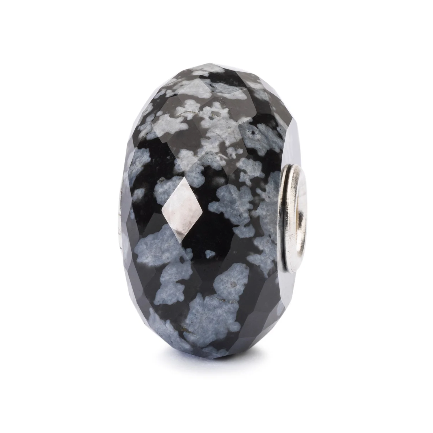 Snowflake Obsidian Facet Bead - Image 7