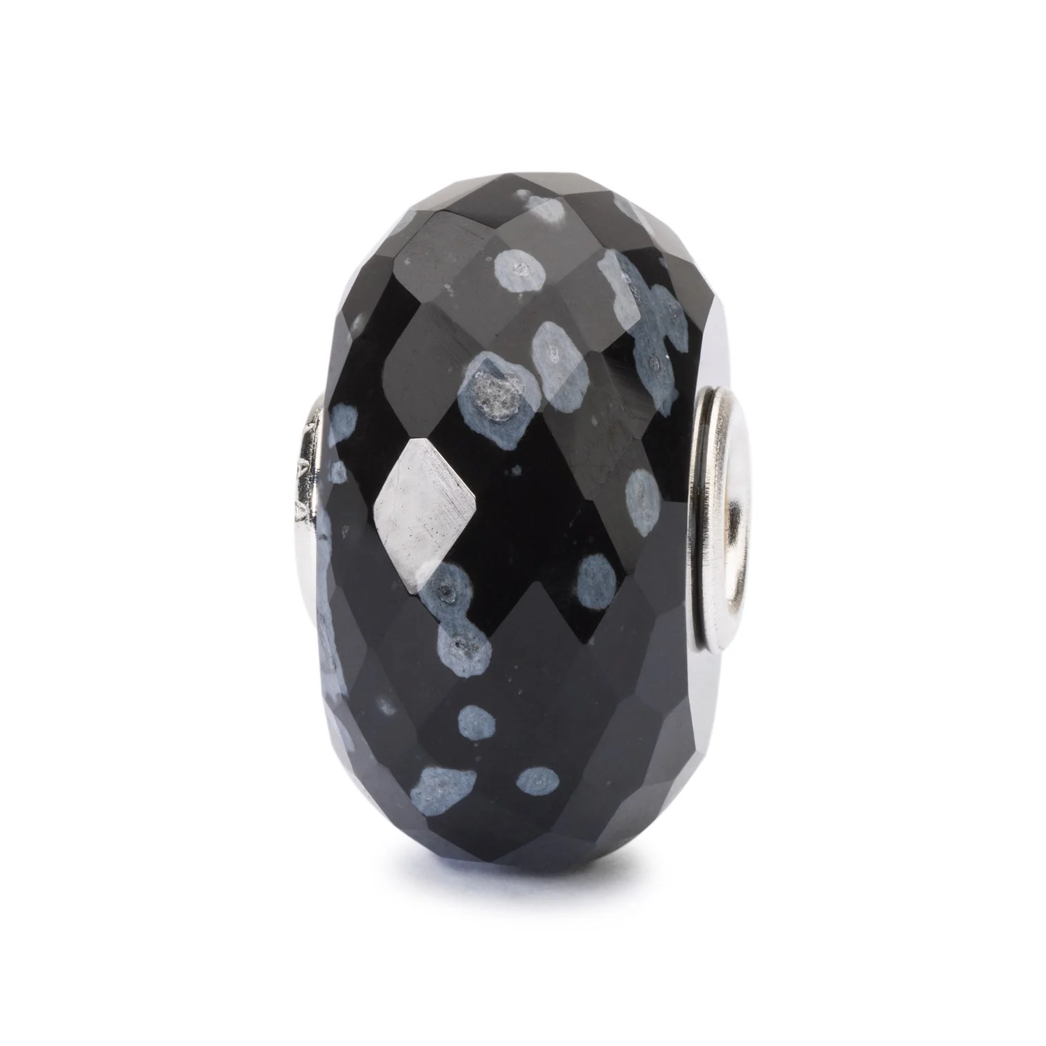 Snowflake Obsidian Facet Bead - Image 8