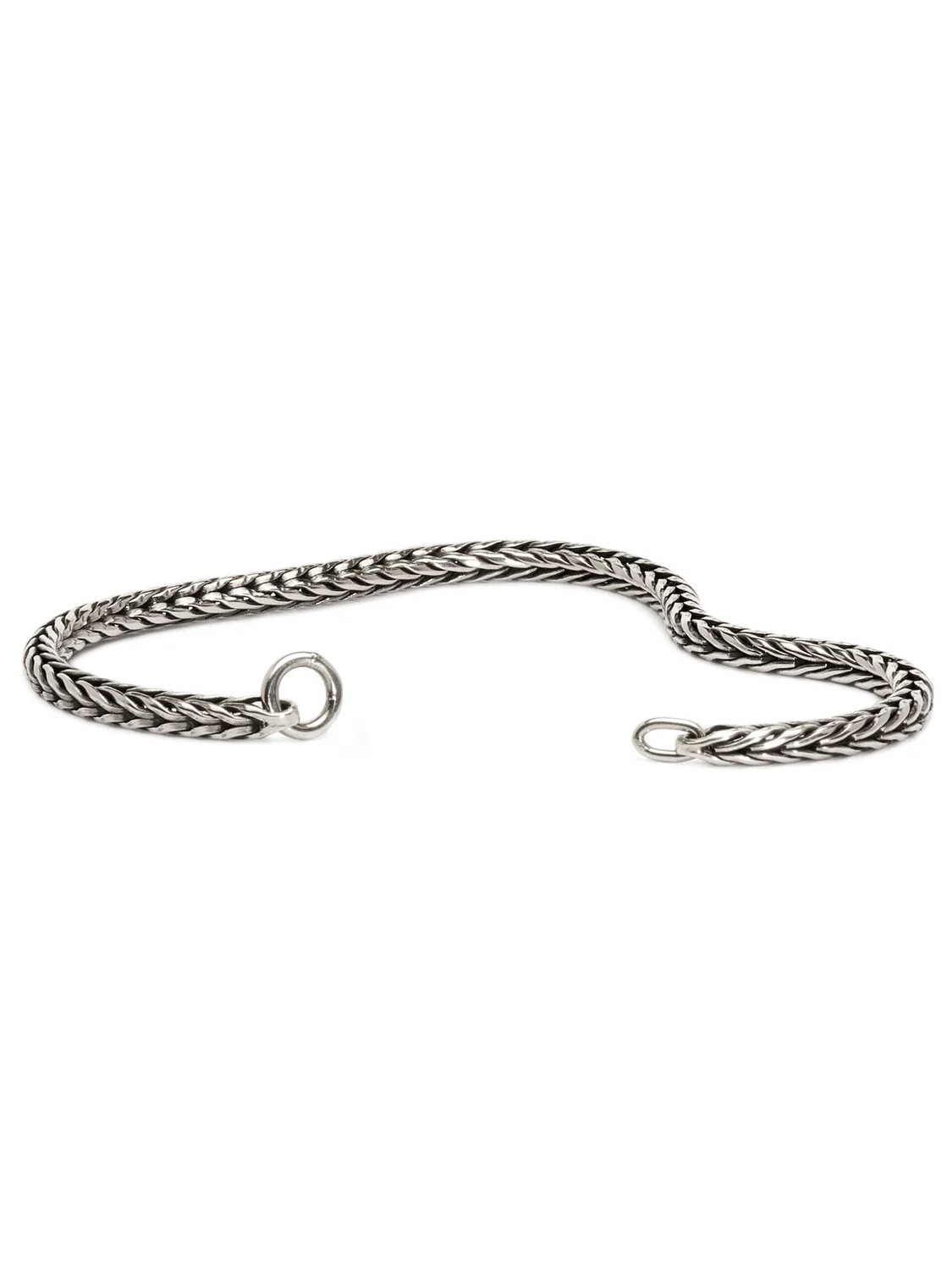 Sterling Silver Bracelet with Rose Clasp - Image 3