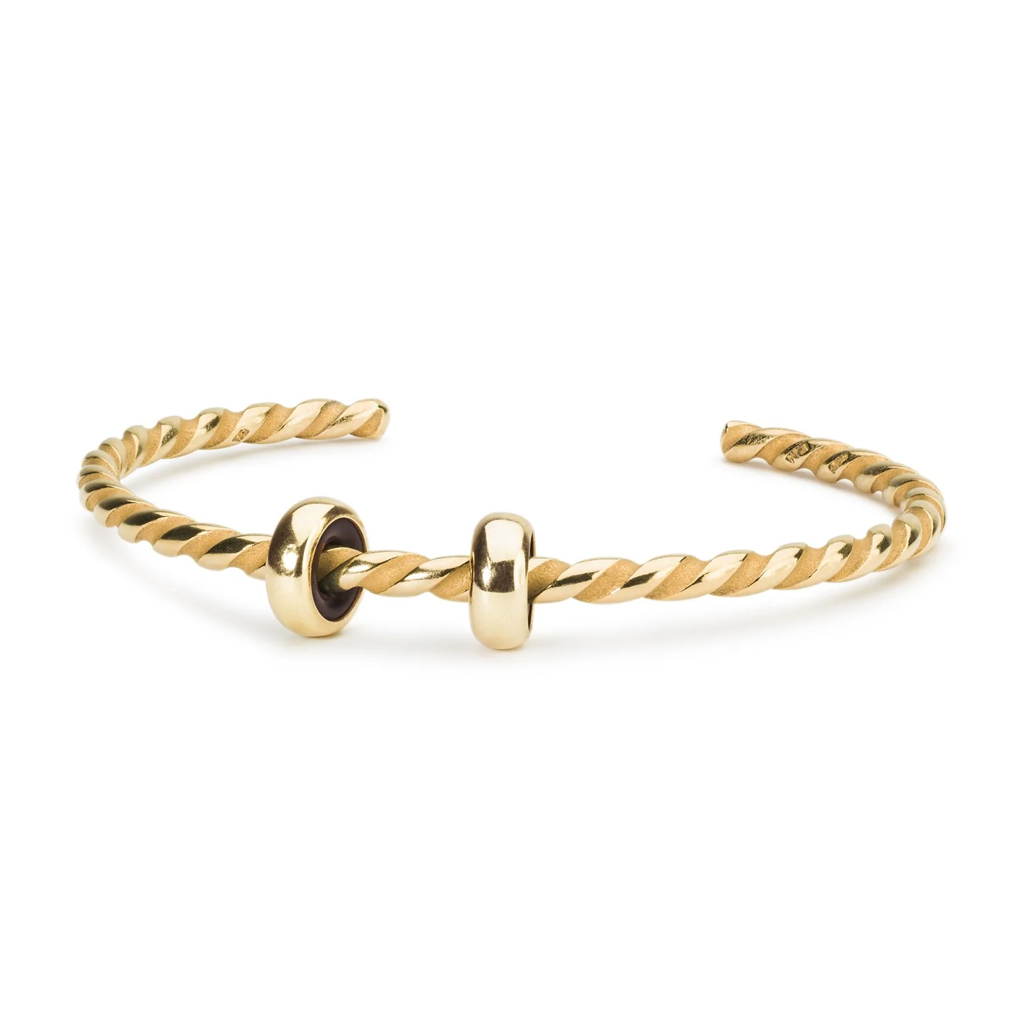 Twisted Gold Plated Bangle - Image 3