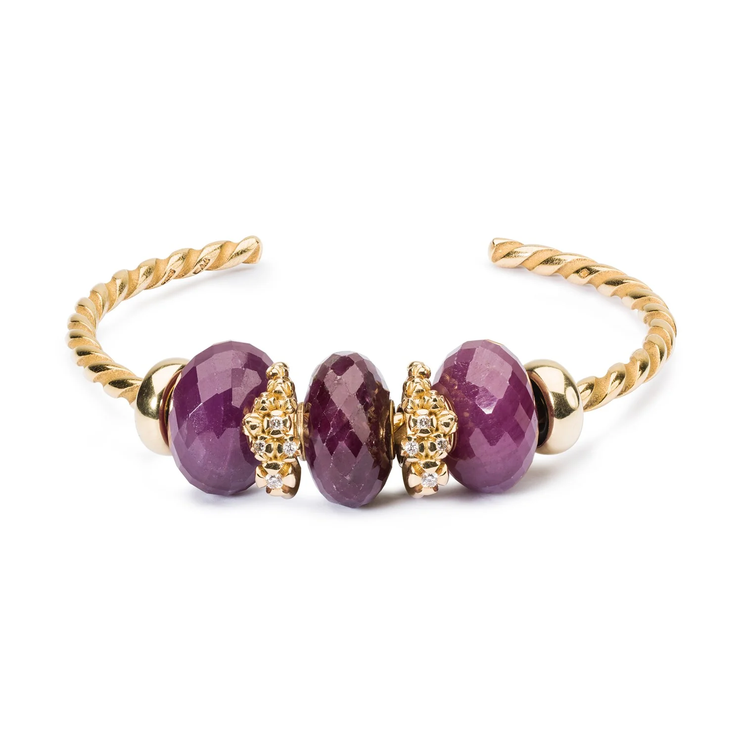Twisted Gold Plated Bangle - Image 6