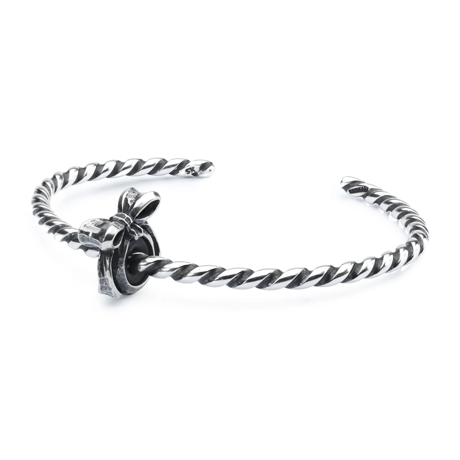 Twisted Silver Bangle - Image 7