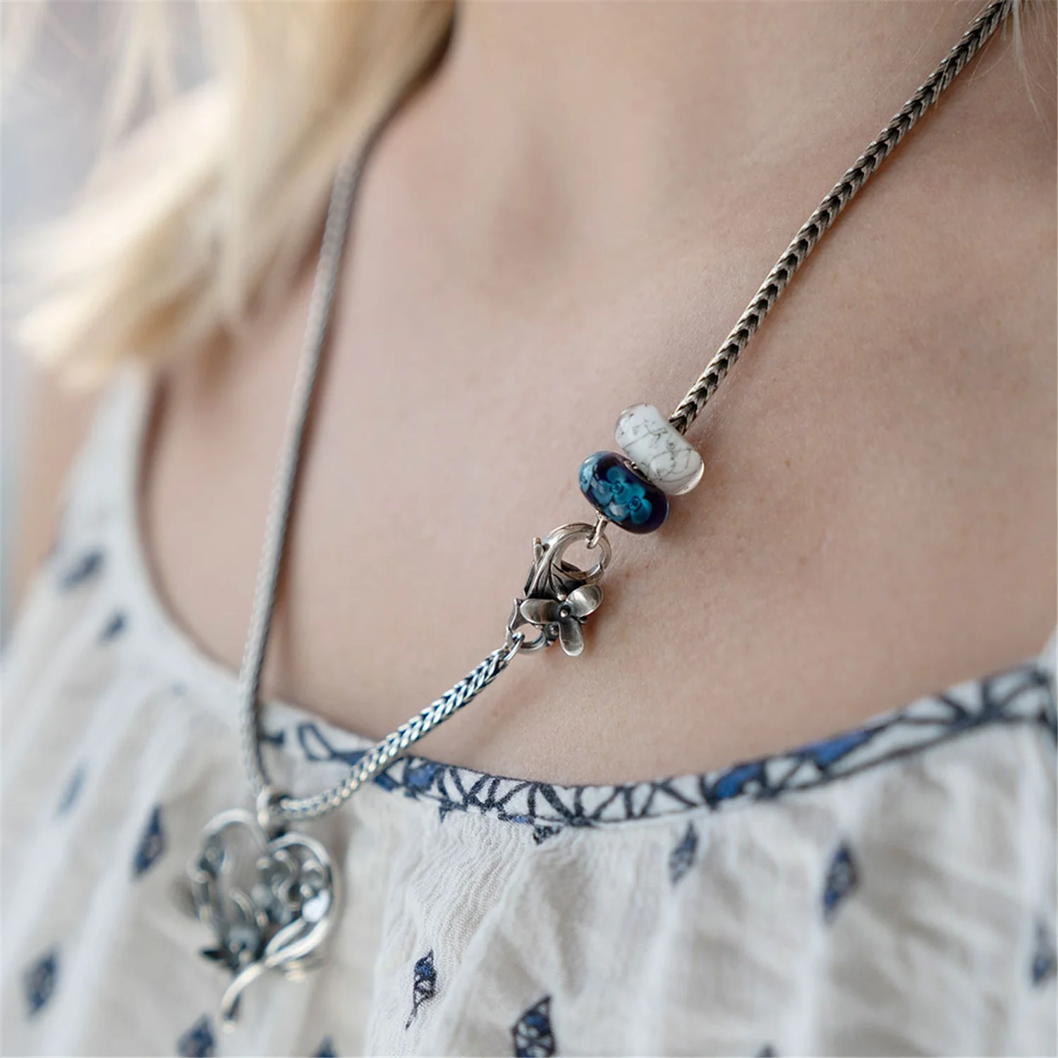 White Steel Bead - Image 4