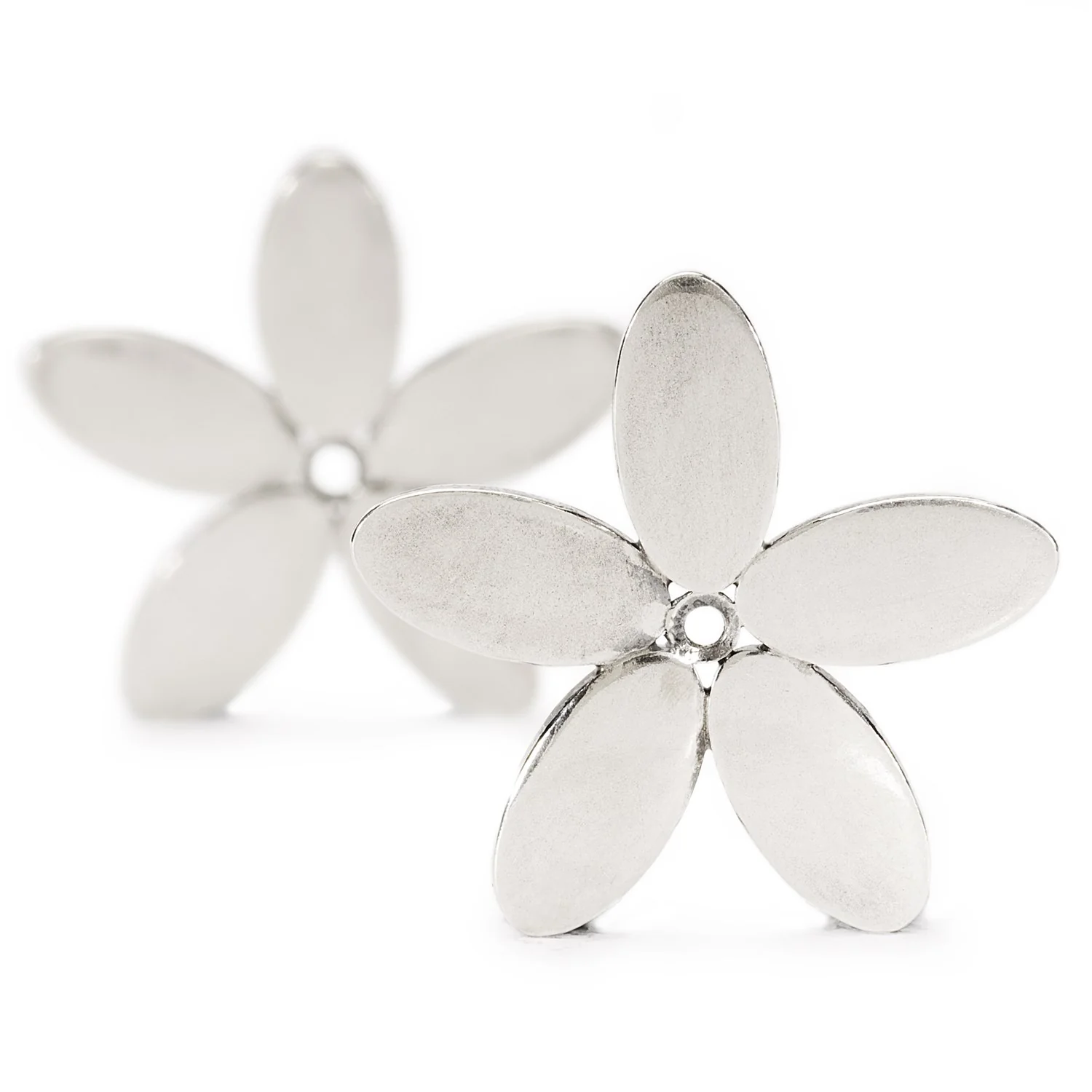 Wood Anemone Earrings with Silver Earring Hooks - Image 2